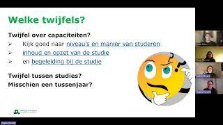 Webinar Wat te doen bij studiekeuzestress? | WURtube