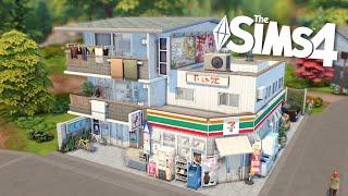  Senbamachi Apartments and 7-Eleven Convenience Store  | Sims 4 Stop Motion Build | NO CC