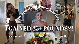 *UPDATED* FITNESS JOURNEY: accepting weight gain, disordered eating & finding balance (real talk)