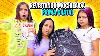 MINHA MÃE REAGINDO A MOCHILA DA PRIMA CHATA * Crush?￼