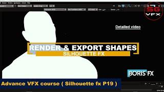 How to render & export roto shapes from silhouette fx in hindi || Silhouette fx 2021 || SG VFX