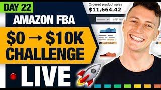 AMAZON FBA $10,000 CHALLENGE  (Day 22) Making Our First Sale From Amazon PPC Ads!