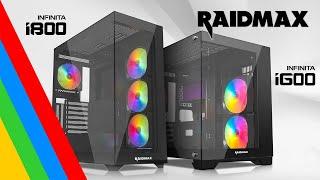 Gabinetes Raidmax Infinita i600 - i800 - Vidrio Templado