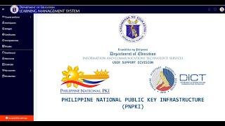 Checklist | PNPKI Validation Using DepEd LMS