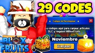 29 CODIGOS DE BLOX FRUITS ROBLOX *NOVIEMBRE 2024*