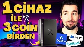 1 Mining Cihazı ile Gate-io, MEXC ve Bitget'te Listeli 3 Tokenı Aynı Anda Kazmak Mümkün mü? SolarX