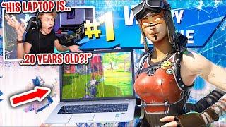 This kid won my scrim on a 20 YEAR OLD LAPTOP in Fortnite... (most SHOCKING ending)
