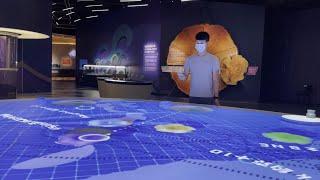 Tropical Cyclone Interactive Game Table - Hong Kong Science Museum