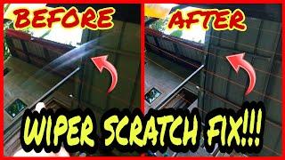 Toyota Wigo rear windshield wiper scratch removal!