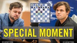 A special moment | Vladimir Fedoseev vs Magnus Carlsen | World Rapid Championship 2023