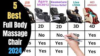 5 Best Full Body Massage Chair in India 2024 | Agaro vs JSB vs KosmoCare vs HCI Massage Chair