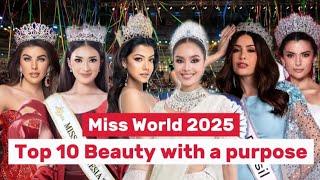 Miss World 2025 Top 10 Beauty with a purpose