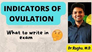 Indicators of ovulation | Tests of ovulation | Physiology| Menstrual cycle | Reproduction | Gynaec