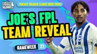 TRANSFER PLANS GW21!  | JOE'S FPL TEAM SELECTION!  | Fantasy Premier League Tips 2024/25