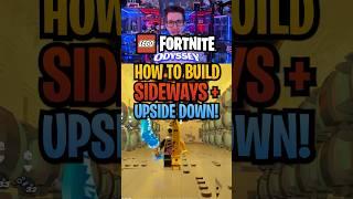 How to Build Sideways+Upside Down in LEGO Fortnite Odyssey! #legofortnite