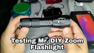 Rechargeable Zoom Flashlight From Mr. DIY | Sesuai Untuk Camping dan Memancing