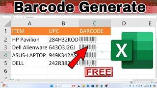 How to Generate Barcode in Excel || Barcode कैसे बनाये ?