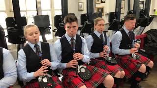 Field Marshal Montgomery Pipe Band playing Twist-Trap Practice Chanters
