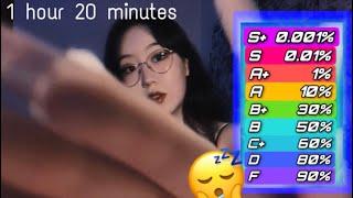 ASMR ONLY 0.001% CAN REACH S+ TIER WITHOUT SLEEPING  1 hour 20 min INTENSE RELAXATION