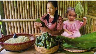 Process of making ash cake and grilled chicken. Celebrate the insect-killing festival