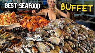 THE BEST SEAFOOD BUFFET in Thailand!! only $12 Mungkorn Seafood Buffet In Bangkok!! #RainaisCrazy