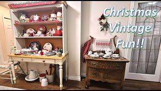 Getting into the HOLIDAY Spirit with Vintage Decor - Part 1