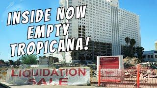 Tropicana Las Vegas Liquidation SALE! Inside Now Half Demolished Vegas Hotel
