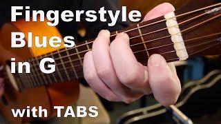 Easy Fingerstyle Blues in G (with TABS)