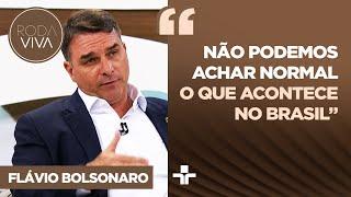 Flávio Bolsonaro analisa possível vitória de Trump e seu impacto no Brasil