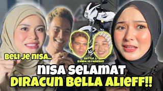 NISA SELAMAT DIRACUN OLEH ALIEFF & BELLA !! KANDA JEALOUS DENGAN MOTOR FARIDAH