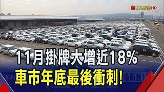 車市銷量拚全年45萬輛！11月掛牌"月增年減" 最後衝次看國產車新規、油電車缺貨有解嗎？｜非凡財經新聞｜20241203