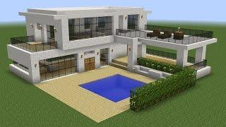 Minecraft - How to build a modern house 5