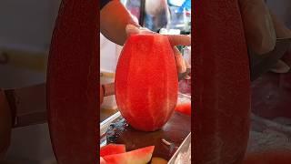 Only $1 for half a watermelon - Fruit cutting skills master