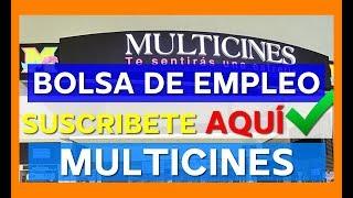 ⭕ EMPLEOS EN MULTICINES | OFERTA DE EMPLEO | TRABAJO A NIVEL NACIONAL | BUSCO UN EMPLEO