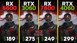 RX 6600 vs RTX 3060 vs RX 7600 vs RTX 4060 | Ryzen 5 7600 | Tested in 15 games