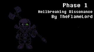 [DustSwapFell] Hellbreaking Dissonanse by TheFlameLord Dustcord Sans phase 1