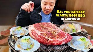 ULTIMATE Japanese HAND ROLL Breakfast & ALL YOU CAN EAT Wagyu Beef BBQ Buffet in Vancouver