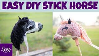 How to Make a DIY Stick Horse or Hobby Horse Unicorn | Made from a sock! | Fun Sock Creations