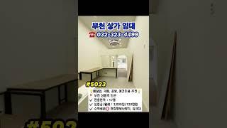 #부천상가월세 임대 17평 #공방창업 #카페창업 #배달업 임대