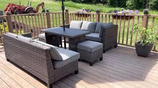 Better Homes And Garden Bookbury 5 piece patio wicker sectional set