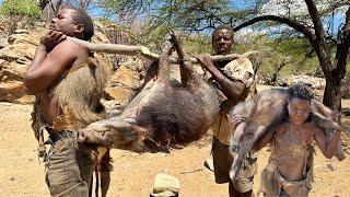 WILD Bush Pig HUNT with Hadzabe Tribe in 2024!