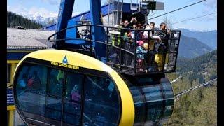 1. Betriebstag neue Panorama Gondel am Dachstein