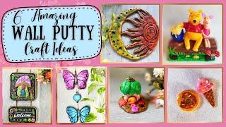 6 Amazing wall putty craft ideas | diy wallputty crafts | home decor ideas | craftdil