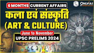 6 Months Current Affairs | Art & Culture *﻿﻿कला एवं संस्कृति* | UPSC Prelims 2024