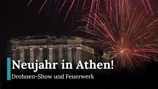 Parthenon-Tempel in Griechenland für das neue Jahr erleuchtet | Republic News Deutsch | AQ11