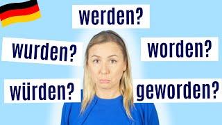 Deutsche Grammatik: Das Verb "werden" in allen Formen B1/B2/C1