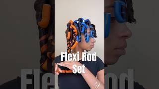 flexi rod set on silk press #naturalhairstyles