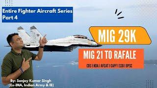 Fighter Aircraft Series— Part 4 I Mig 29K I #mig29K  #SAVDA #cds #afcat  #fighterplane