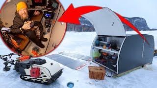 Two Days on the Ice in the World's Tiniest Ice Shack | Northern Maine Cusk Catch & Cook