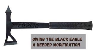 Giving the Estwing Black Eagle Tomahawk a better edge